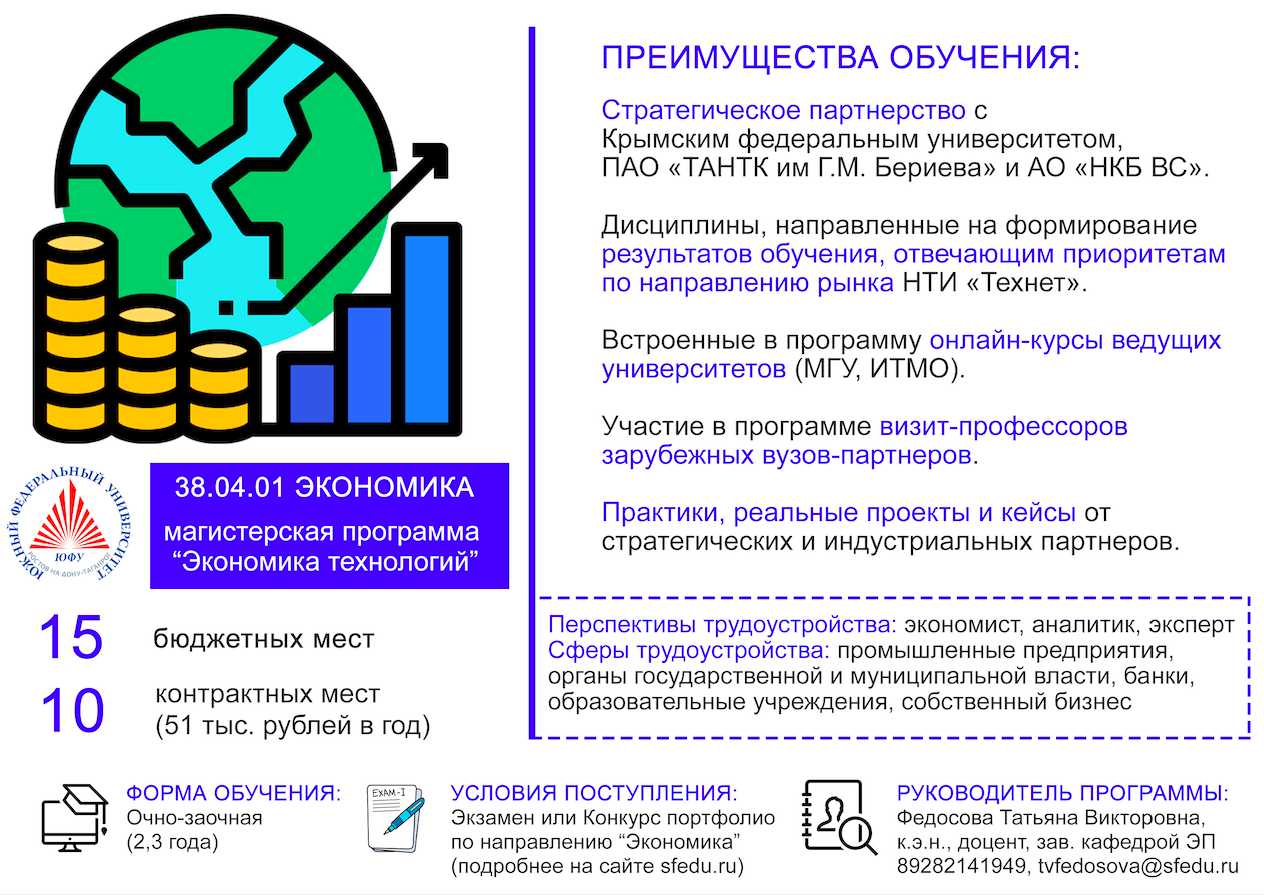 Приглашаем на презентацию магистерской программы по направлению 38.04.01  Экономика - ИУЭС